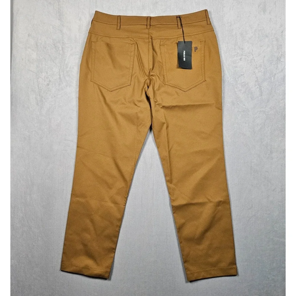 NEW Public Rec Workday 2.0 Pants‎ Mens 32/28 Military Khaki 5 Pocket Office Golf